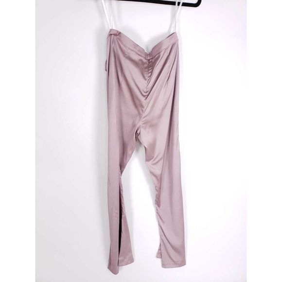 superdown Evelina Satin Two Piece Bandeau Pant Set - Picture 6 of 8